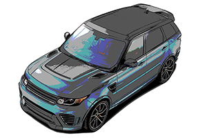 Overfinch Supersport Range Rover Sport three quarter view